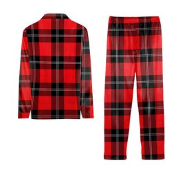 ScotsTee Shop Scottish Ramsay Modern Tartan Pajama Satin Velvet Flannel Pajama Set