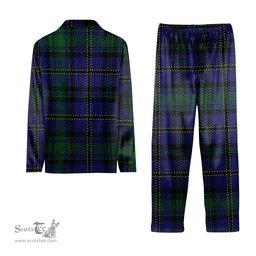 ScotsTee Shop Scottish Weir Modern Tartan Pajama Satin Velvet Flannel Pajama Set