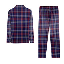 ScotsTee Shop Scottish Parker USA Tartan Pajama Satin Velvet Flannel Pajama Set