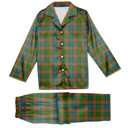 ScotsTee Shop Scottish Stephenson Old Ancient Tartan Pajama Satin Velvet Flannel Pajama Set