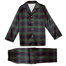 ScotsTee Shop Scottish Nicolson Hunting Modern Tartan Pajama Satin Velvet Flannel Pajama Set