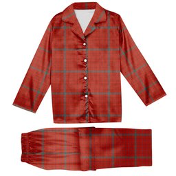 ScotsTee Shop Scottish Ross David Modern Tartan Pajama Satin Velvet Flannel Pajama Set