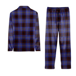 ScotsTee Shop Scottish Rutherford Tartan Pajama Satin Velvet Flannel Pajama Set