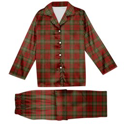 ScotsTee Shop Scottish Scott Tartan Pajama Satin Velvet Flannel Pajama Set
