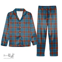 ScotsTee Shop Scottish Traill Tartan Pajama Satin Velvet Flannel Pajama Set