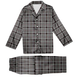 ScotsTee Shop Scottish Thompson Grey Dress Tartan Pajama Satin Velvet Flannel Pajama Set
