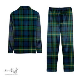 ScotsTee Shop Scottish Sinclair of Ulster Modern Tartan Pajama Satin Velvet Flannel Pajama Set