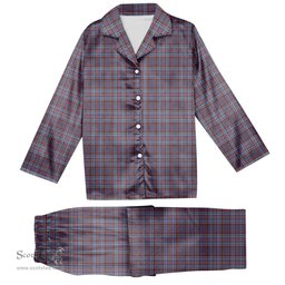 ScotsTee Shop Scottish Royal Canadian Air Force Ancient Tartan Pajama Satin Velvet Flannel Pajama Set