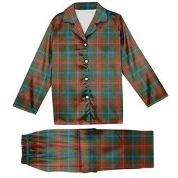 ScotsTee Shop Scottish Wilson Janet Ancient Clan Tartan Pajama Satin Velvet Flannel Pajama Set