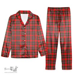 ScotsTee Shop Scottish Perthshire District Tartan Pajama Satin Velvet Flannel Pajama Set