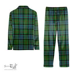 ScotsTee Shop Scottish Sinclair Hunting Ancient Clan Tartan Pajama Satin Velvet Flannel Pajama Set
