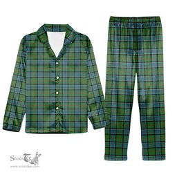 ScotsTee Shop Scottish Sinclair Hunting Ancient Clan Tartan Pajama Satin Velvet Flannel Pajama Set