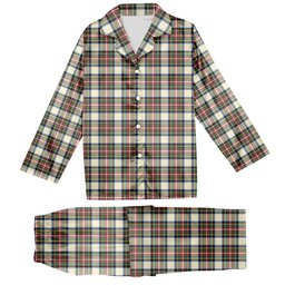 ScotsTee Shop Scottish Stewart Dress Ancient SC Tartan Pajama Satin Velvet Flannel Pajama Set