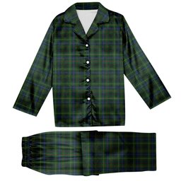 ScotsTee Shop Scottish Stewart Hunting 1 Tartan Pajama Satin Velvet Flannel Pajama Set