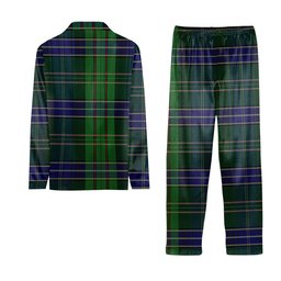 ScotsTee Shop Scottish Young, Melvina Tartan Pajama Satin Velvet Flannel Pajama Set