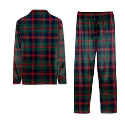ScotsTee Shop Scottish Robertson of Struan Modern Tartan Pajama Satin Velvet Flannel Pajama Set