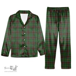ScotsTee Shop Scottish Newfoundland Tartan Pajama Satin Velvet Flannel Pajama Set