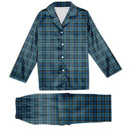 ScotsTee Shop Scottish Rea Tartan Pajama Satin Velvet Flannel Pajama Set
