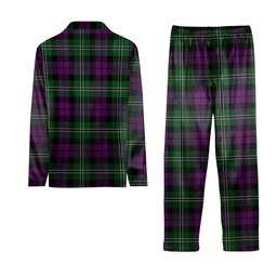 ScotsTee Shop Scottish Wilsons 175 Tartan Pajama Satin Velvet Flannel Pajama Set