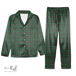 ScotsTee Shop Scottish Ralston USA Tartan Pajama Satin Velvet Flannel Pajama Set