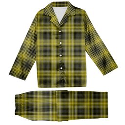 ScotsTee Shop Scottish Yamaguchi Tsutomu Tartan Pajama Satin Velvet Flannel Pajama Set