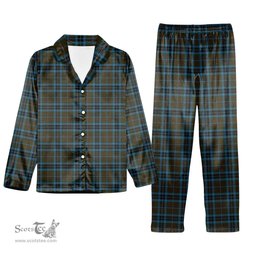 ScotsTee Shop Scottish Thomson Hunting Tartan Pajama Satin Velvet Flannel Pajama Set
