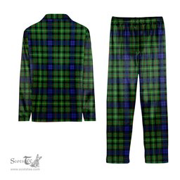 ScotsTee Shop Scottish Rollo SC Tartan Pajama Satin Velvet Flannel Pajama Set