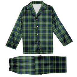 ScotsTee Shop Scottish Spottiswood Tartan Pajama Satin Velvet Flannel Pajama Set