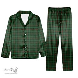 ScotsTee Shop Scottish Ross Hunting 2 Tartan Pajama Satin Velvet Flannel Pajama Set