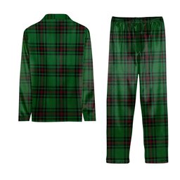 ScotsTee Shop Scottish Primrose Tartan Pajama Satin Velvet Flannel Pajama Set