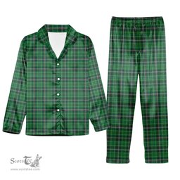 ScotsTee Shop Scottish Toshach Tartan Pajama Satin Velvet Flannel Pajama Set