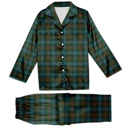 ScotsTee Shop Scottish Ross Hunting Tartan Pajama Satin Velvet Flannel Pajama Set