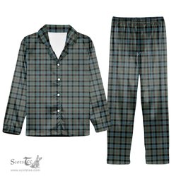 ScotsTee Shop Scottish Ogilvie of Inverarity – VS 1 Tartan Pajama Satin Velvet Flannel Pajama Set