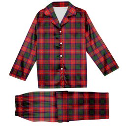 ScotsTee Shop Scottish Roxburgh District Tartan Pajama Satin Velvet Flannel Pajama Set