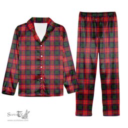 ScotsTee Shop Scottish Roxburgh District Tartan Pajama Satin Velvet Flannel Pajama Set