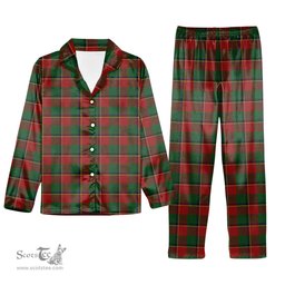 ScotsTee Shop Scottish Turnbull Dress Tartan Pajama Satin Velvet Flannel Pajama Set