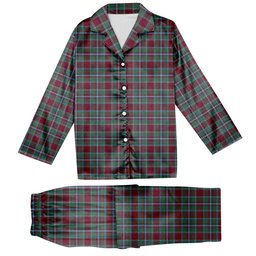 ScotsTee Shop Scottish Spence Tartan Pajama Satin Velvet Flannel Pajama Set