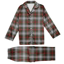 ScotsTee Shop Scottish Stewart Dress Tartan Pajama Satin Velvet Flannel Pajama Set