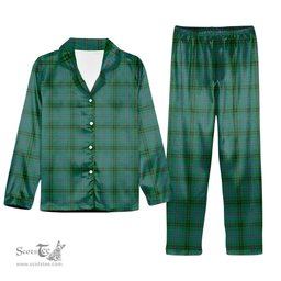 ScotsTee Shop Scottish Walker Hunting Ancient Tartan Pajama Satin Velvet Flannel Pajama Set