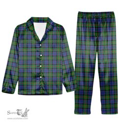 ScotsTee Shop Scottish Paterson SC Tartan Pajama Satin Velvet Flannel Pajama Set