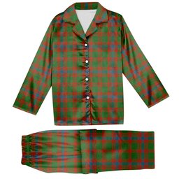 ScotsTee Shop Scottish Skene Ancient Tartan Pajama Satin Velvet Flannel Pajama Set