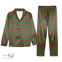 ScotsTee Shop Scottish Skene Ancient Tartan Pajama Satin Velvet Flannel Pajama Set