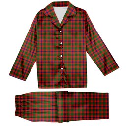 ScotsTee Shop Scottish Nithsdale District Tartan Pajama Satin Velvet Flannel Pajama Set