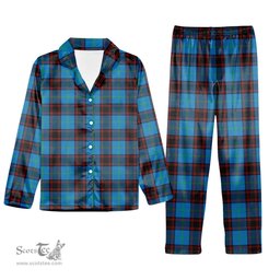 ScotsTee Shop Scottish Wedderburn Ancient Tartan Pajama Satin Velvet Flannel Pajama Set
