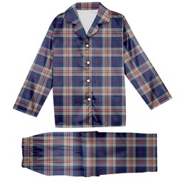ScotsTee Shop Scottish Stewart of Appin Hunting Dress Tartan Pajama Satin Velvet Flannel Pajama Set