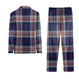 ScotsTee Shop Scottish Stewart of Appin Hunting Dress Tartan Pajama Satin Velvet Flannel Pajama Set