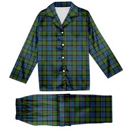 ScotsTee Shop Scottish Newlands Tartan Pajama Satin Velvet Flannel Pajama Set