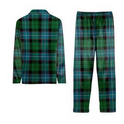 ScotsTee Shop Scottish Russell Ancient Tartan Pajama Satin Velvet Flannel Pajama Set