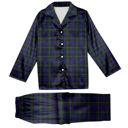 ScotsTee Shop Scottish Semple Tartan Pajama Satin Velvet Flannel Pajama Set