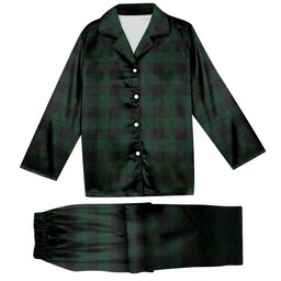 ScotsTee Shop Scottish Rob Roy Hunting Tartan Pajama Satin Velvet Flannel Pajama Set